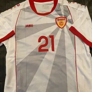 North Macedonia International Soccer Team Jerseys Jako Brand